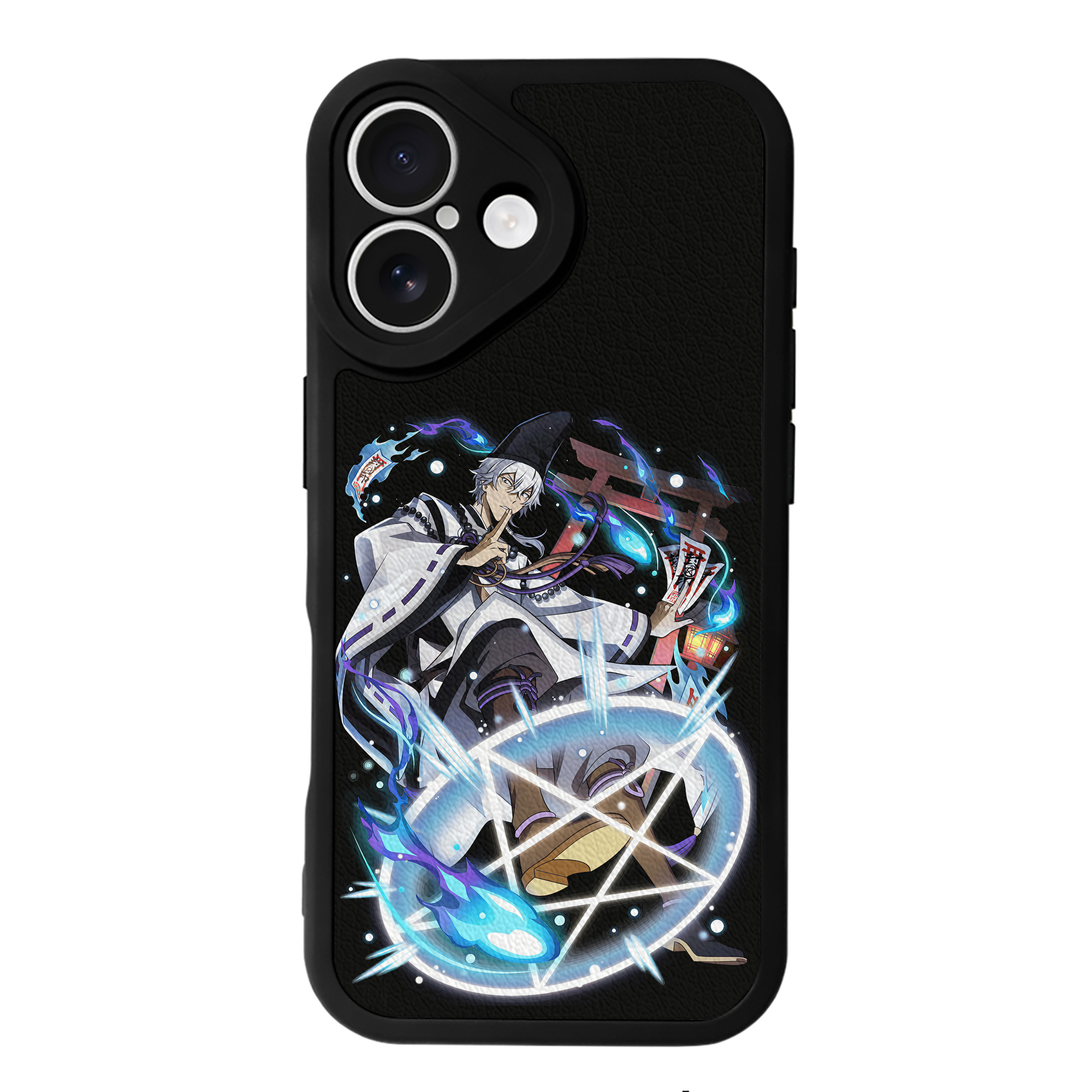 （画像用） 文豪ストレイドッグス Bungo Stray Dogs 【iPhone 16シリーズ対応】シリコンスマホケース（レザー調） 材質：シリコン